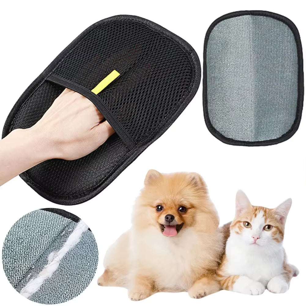Pet Hair Remover Mitt –Gentle Deshedding Glove for Cats & Dogs Remover