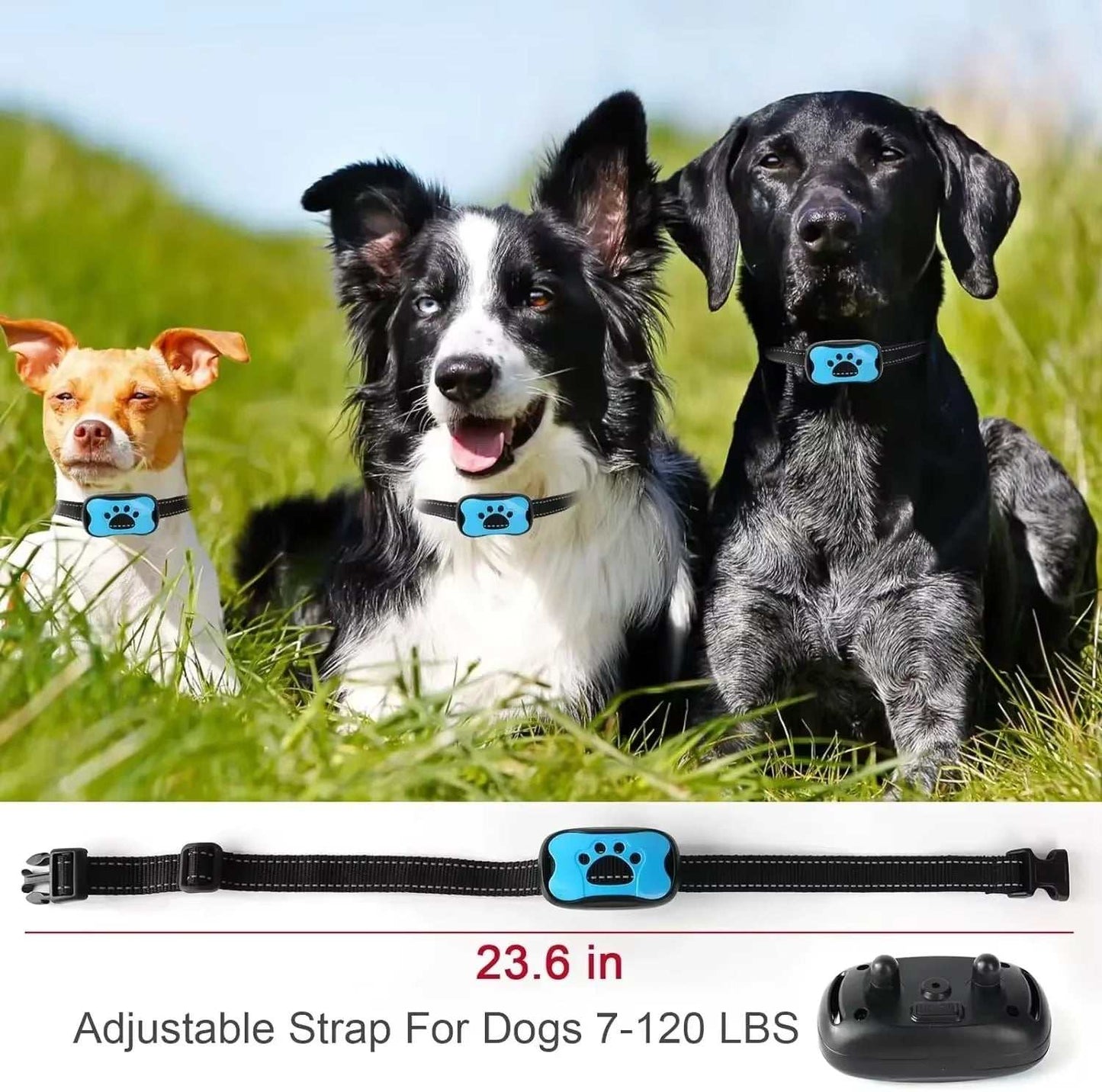Pet Dog Anti Barking Device USB Rechargeable Ultrasonic Collar pet dog