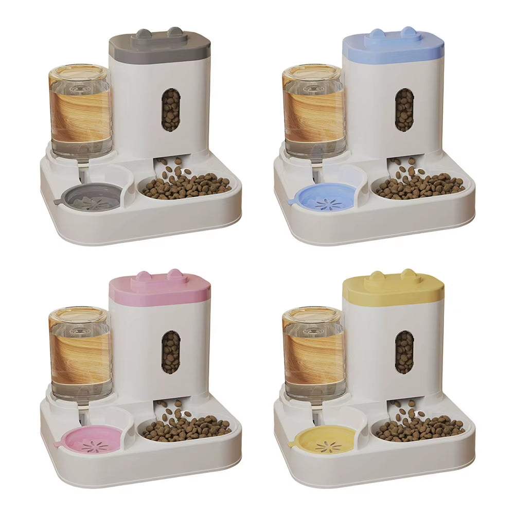 2 in 1 Automatic Pet Feeder – Food & Water Dispenser for Cats & Dogs..