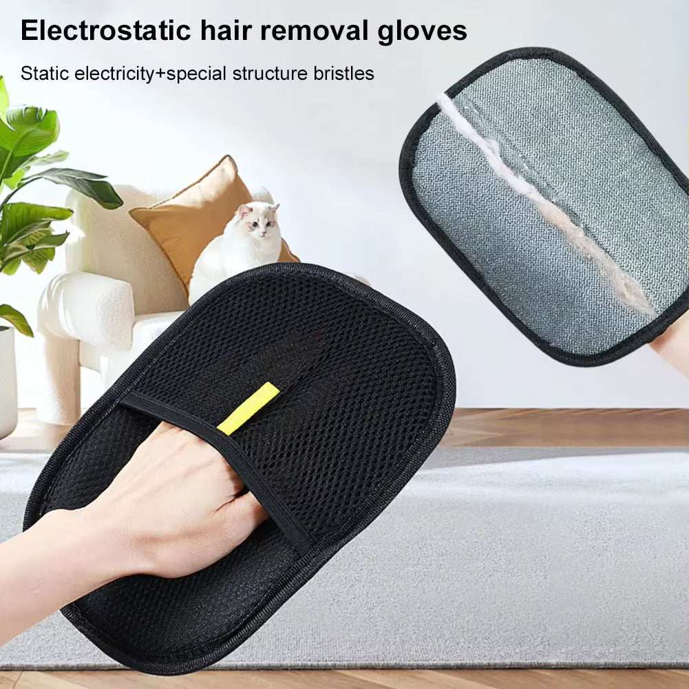 Pet Hair Remover Mitt –Gentle Deshedding Glove for Cats & Dogs Remover
