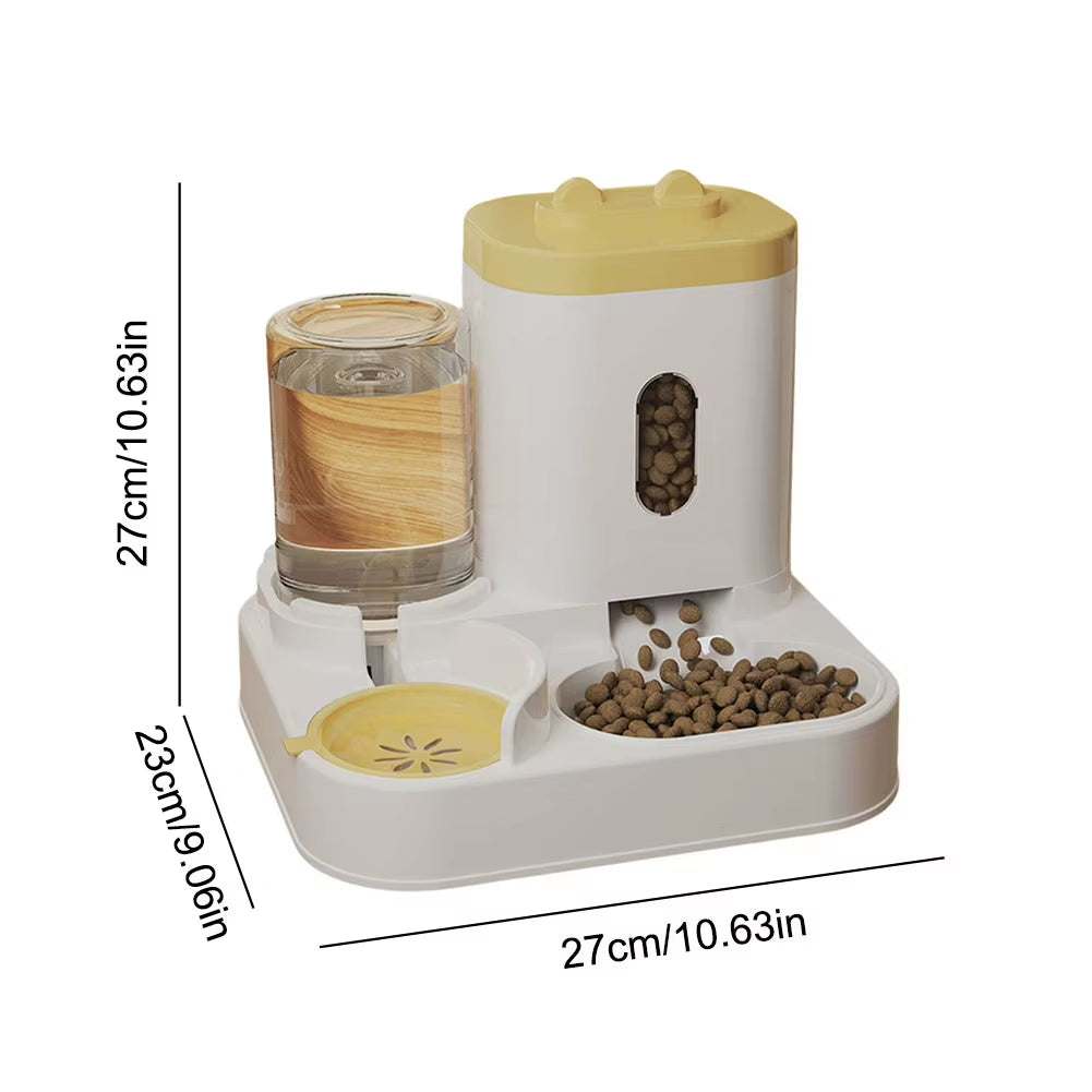 2 in 1 Automatic Pet Feeder – Food & Water Dispenser for Cats & Dogs..