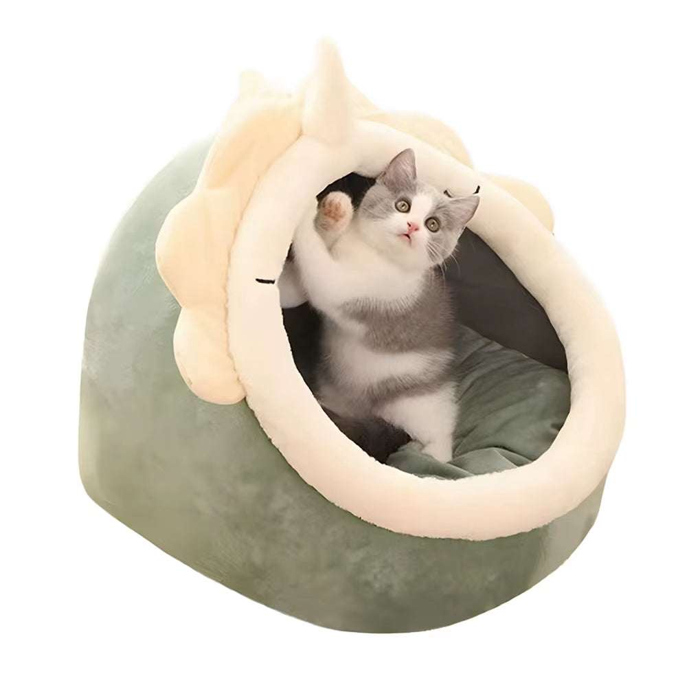 Cat Bed House – Cozy Round Pet Cave Nest for Cats & Dogs Cat Bed House