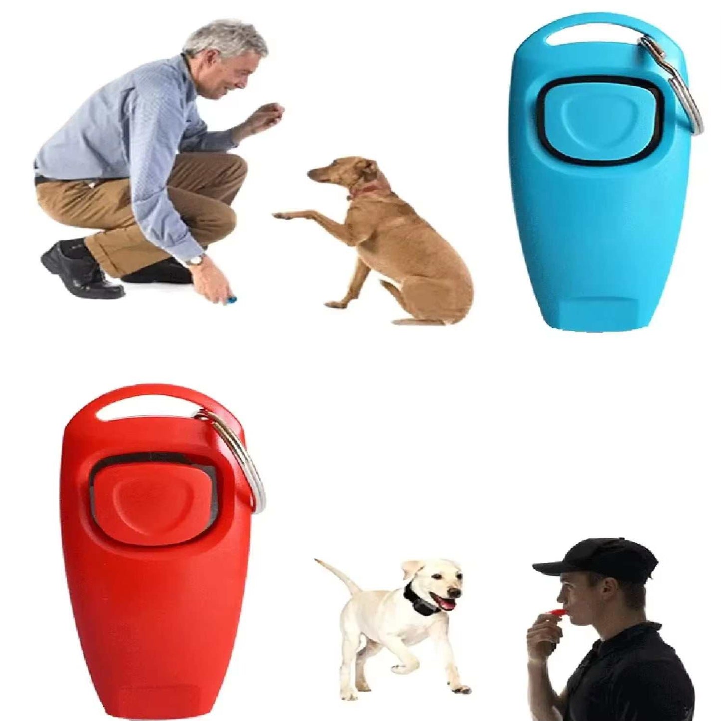 Pet Dog Whistle and Clicker – 2-in-1 Training Aid for Puppies Pet Dog.