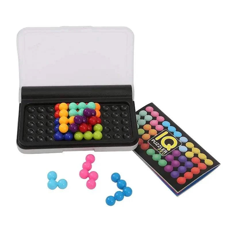 3D Puzzle Board Game – IQ Pyramid Beads Montessori Toy for Kids Puzzle