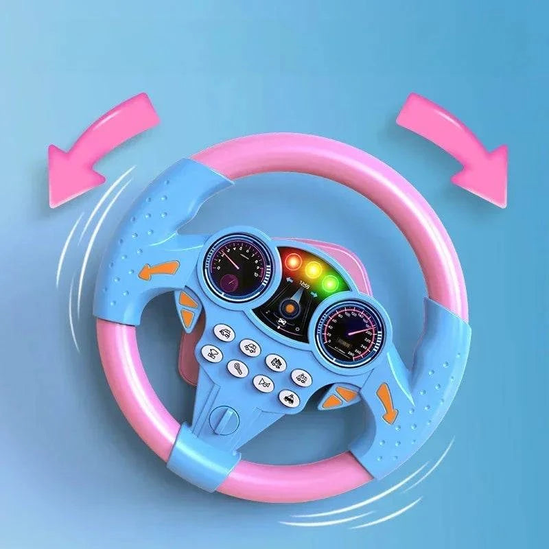 Infant Shining Simulation Steering Wheel – Baby Educational Toy Gift..