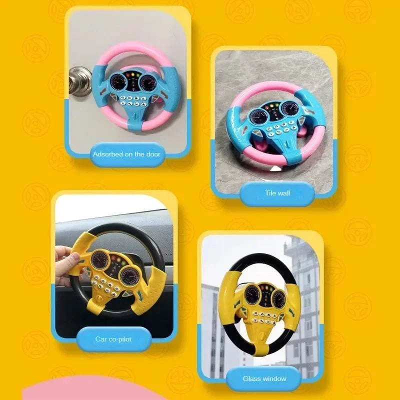 Infant Shining Simulation Steering Wheel – Baby Educational Toy Gift..