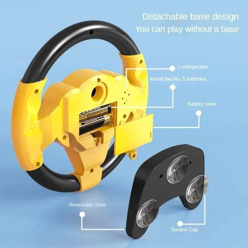 Infant Shining Simulation Steering Wheel – Baby Educational Toy Gift..