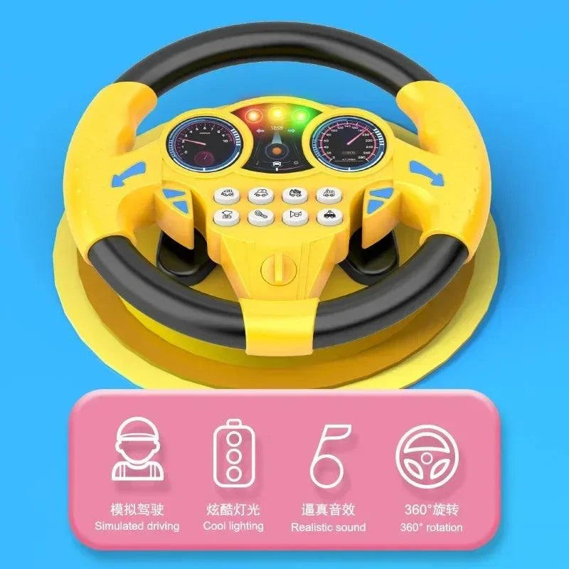 Infant Shining Simulation Steering Wheel – Baby Educational Toy Gift..