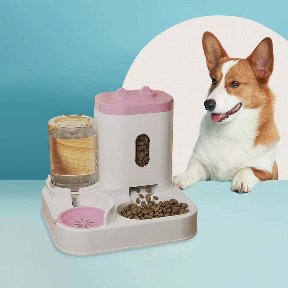 2 in 1 Automatic Pet Feeder – Food & Water Dispenser for Cats & Dogs..