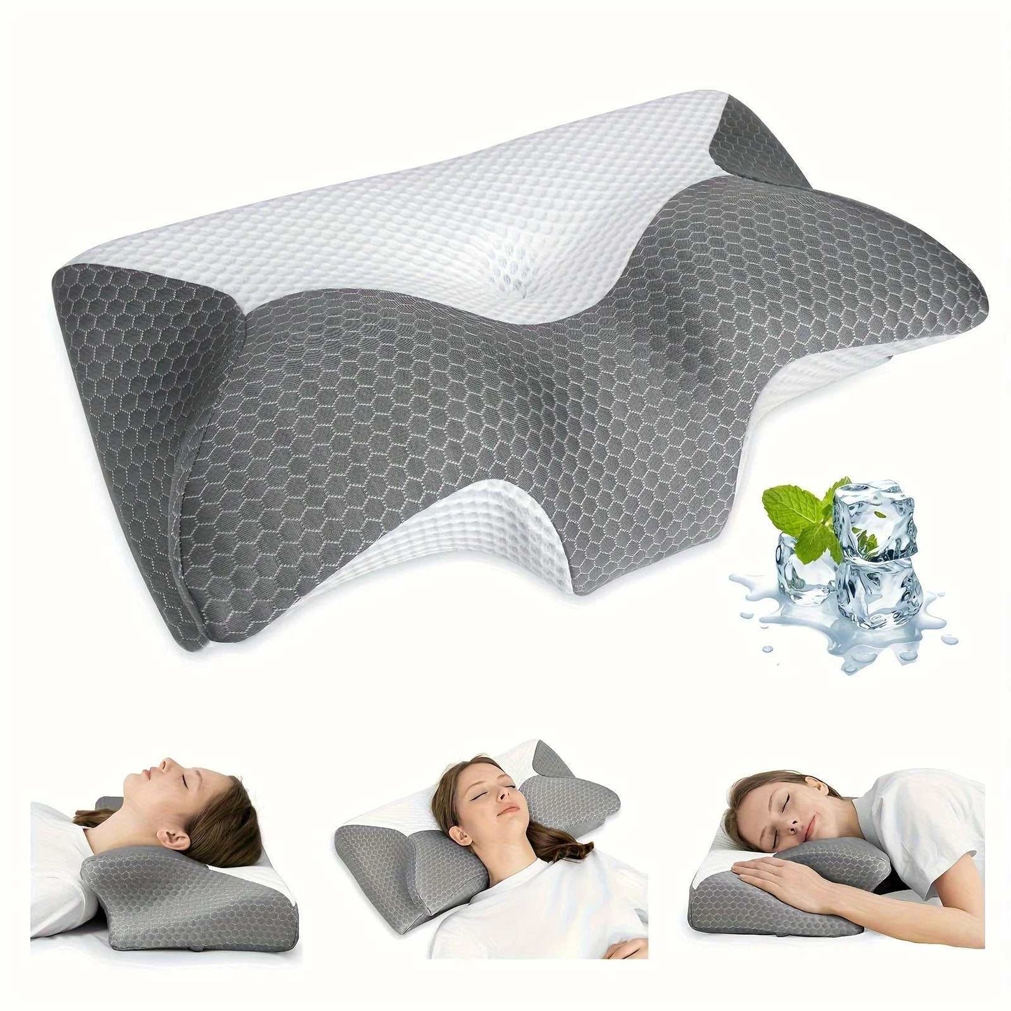 Cervical Memory Foam Pillow – Orthopedic Neck & Shoulder Support Foam.
