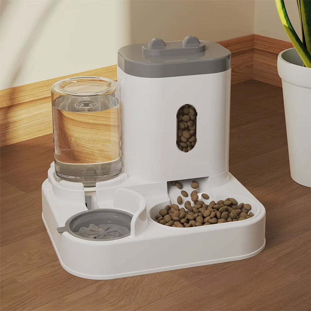 2 in 1 Automatic Pet Feeder – Food & Water Dispenser for Cats & Dogs..