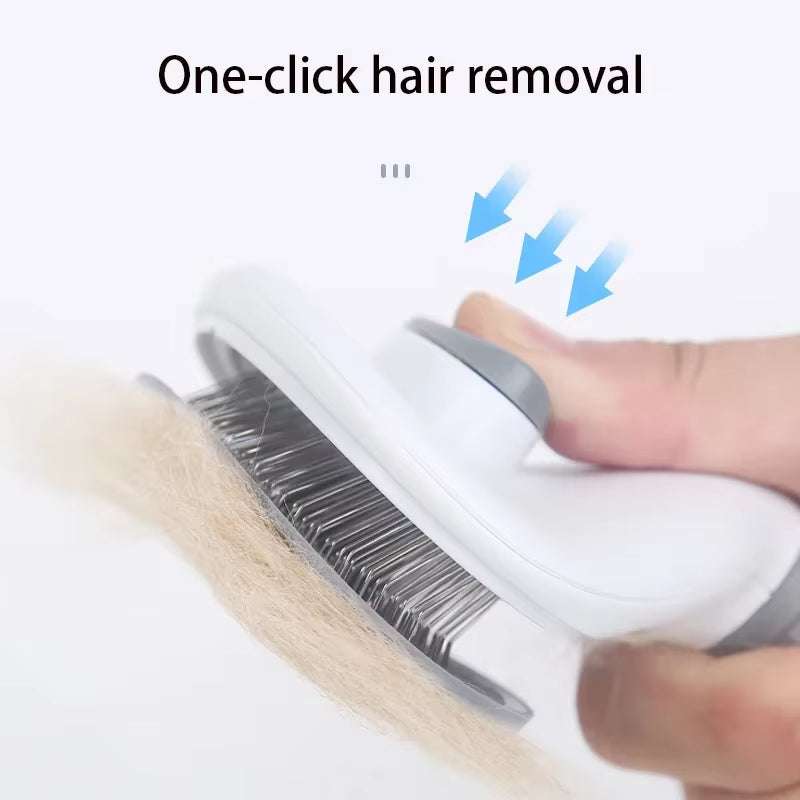 Pet Dog Hair Brush – Stainless Steel Grooming Comb for Pets Hair Brush