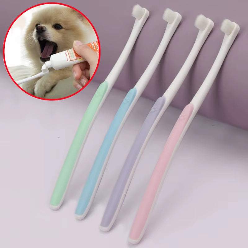 Dog Toothbrush Soft Bristle Pet Teeth Cleaner for Oral Care Toothbrush