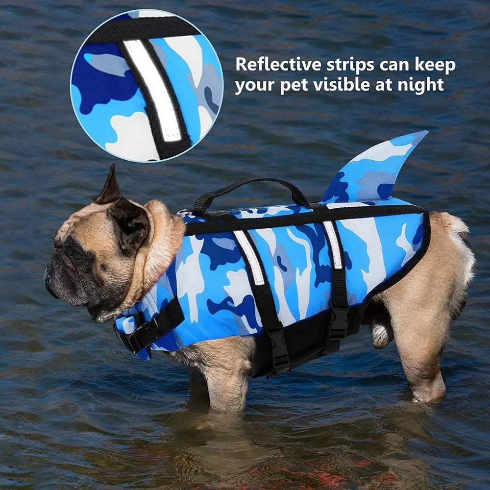 Pet Dog Life Jacket Safety Swim Vest for Dogs Summer Water Activities.