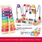 Baby Toddler Early Education Intelligence Building Blocks Beads Attention Span Toys for Boys and Girls Ages 1 to 3