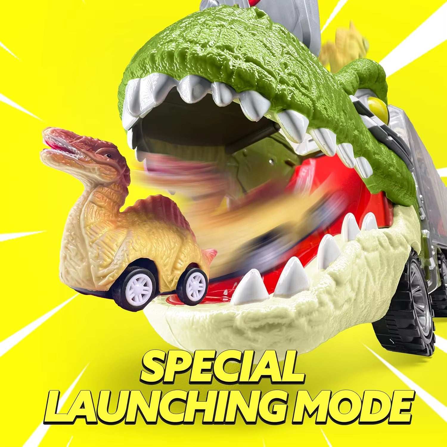 13‑in‑1 Dinosaur Truck Toy with Lights & Sounds — Interactive Learning Gift for Kids - Georgenest.com