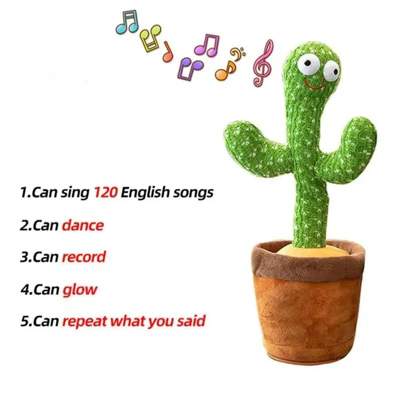 Dancing Cactus Toy – Talking, Singing & Wiggling Plush for Kids cactus