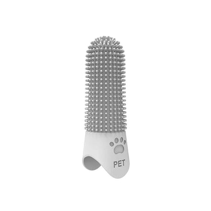 Pet Silicone Teeth Cleaning Fingertips Soft Toothbrush for Cats & Dogs