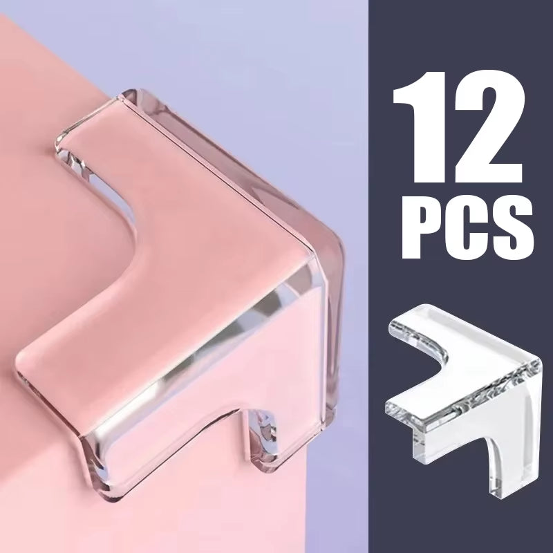 4-16Pc Baby Safety Soft Rubber Table Corner Protector Furniture Tea Table Cover Transparent anti Children Collision Edge Guards
