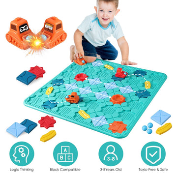 Kids Logical Road Builder Toy - Educational STEM Puzzle Game - Ages 3-8 - Birthday Gift - Georgenest.com