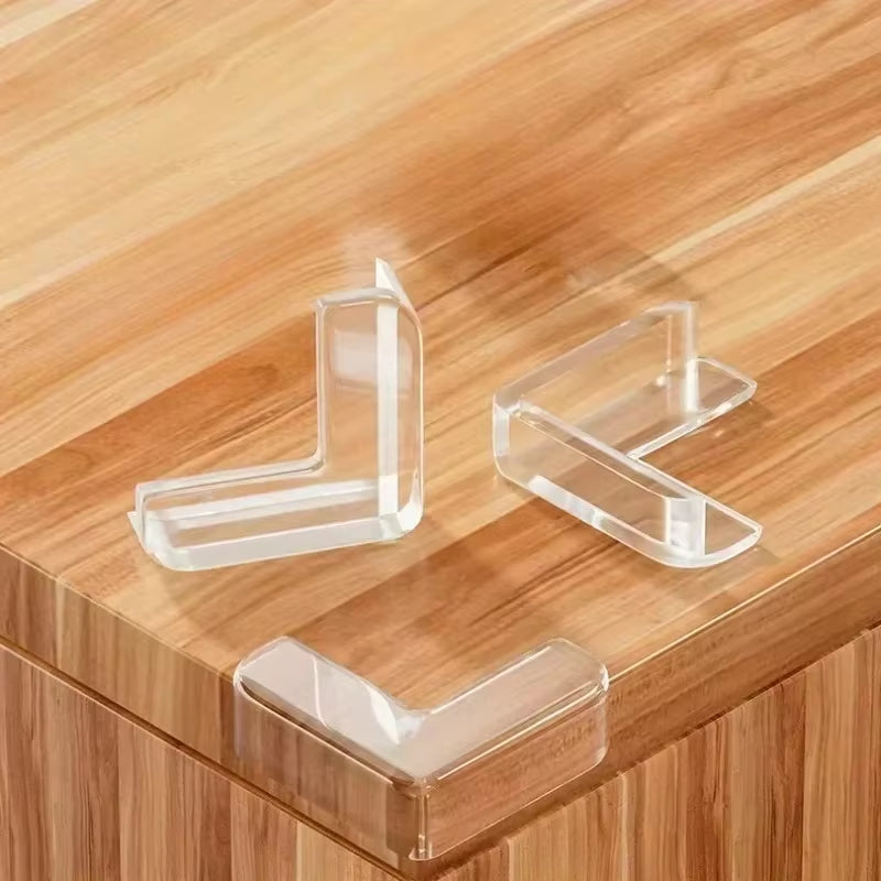 4-16Pc Baby Safety Soft Rubber Table Corner Protector Furniture Tea Table Cover Transparent anti Children Collision Edge Guards