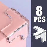 4-16Pc Baby Safety Soft Rubber Table Corner Protector Furniture Tea Table Cover Transparent anti Children Collision Edge Guards