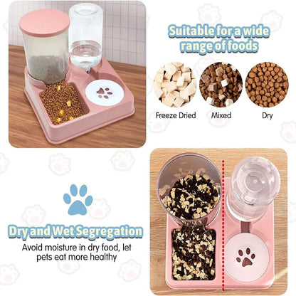 Automatic Cat Feeder – 2 in 1 Food & Water Dispenser for Pets Feeder..