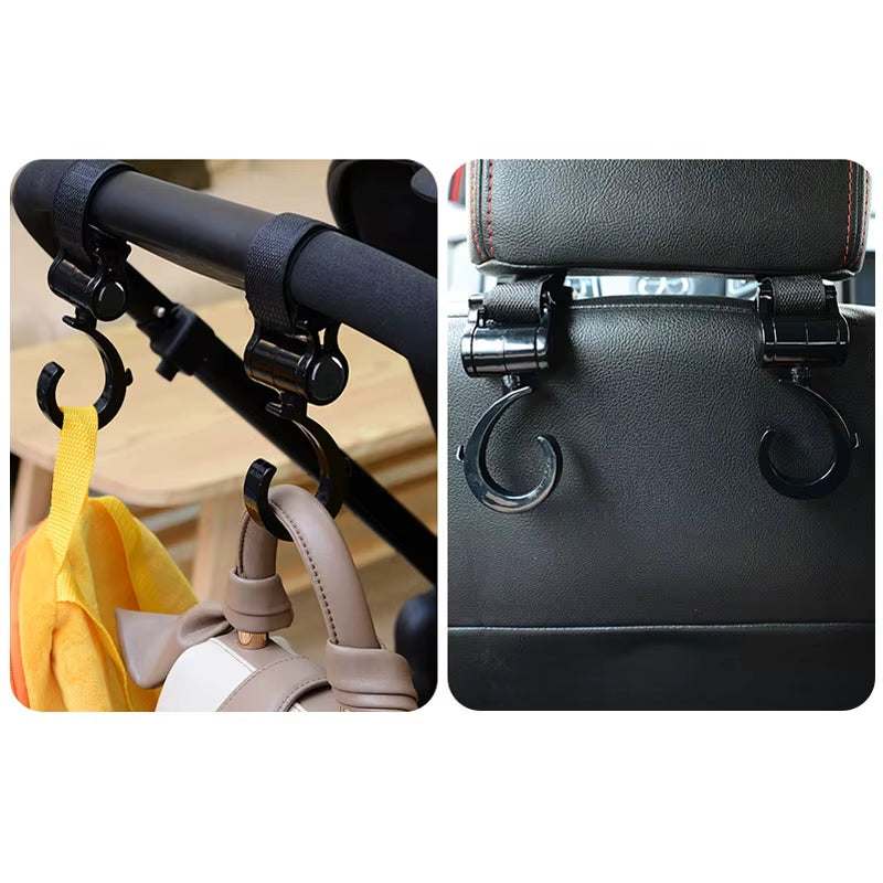 2PCS Pram Hook Baby Stroller Multi-Purpose Shopping Prop Accessory - Georgenest.com