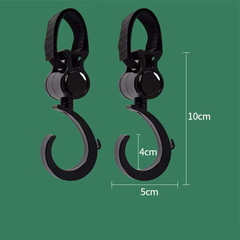 2PCS Pram Hook Baby Stroller Multi-Purpose Shopping Prop Accessory - Georgenest.com