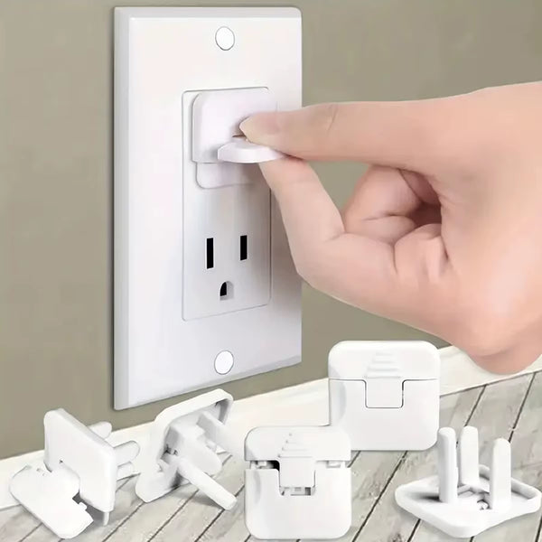 10 Socket Sleeves, White Socket Protectors, Safety Plug Sleeves, Socket Box Protective Covers, Child Safety Plug Covers, Child S
