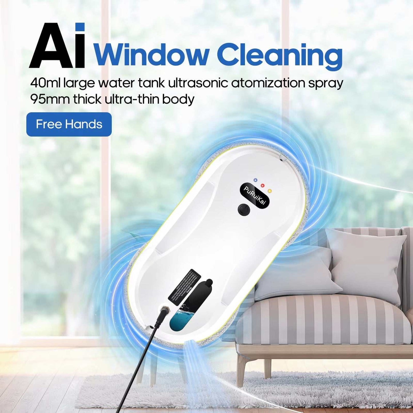 Household Window Automatic Water Spray Robot – Smart Glass Cleaner....