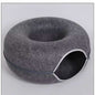 Donut Cat Bed Tunnel – Interactive Felt House & Toy for Indoor Cats...
