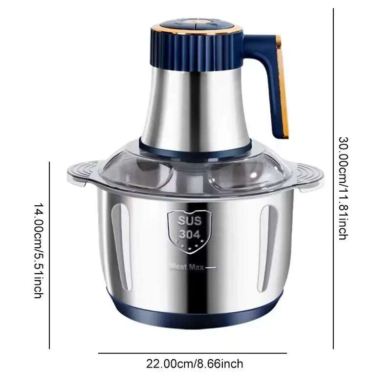 Electric Meat Grinders – 5L Stainless Steel Food Chopper & meat Mixer.