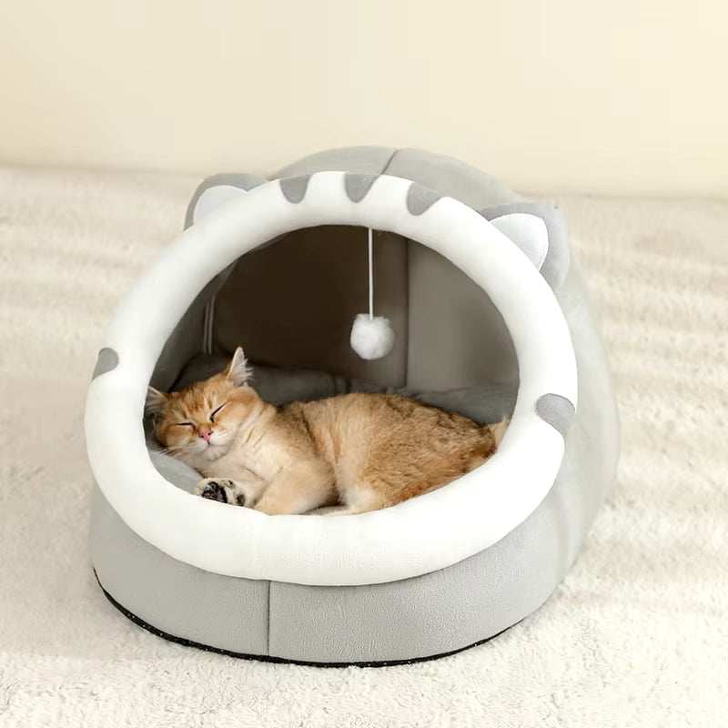 Super Cat Bed – Warm Pet House Cave Cushion for Cats & Small Dogs cat.