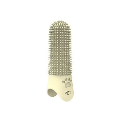 Pet Silicone Teeth Cleaning Fingertips Soft Toothbrush for Cats & Dogs