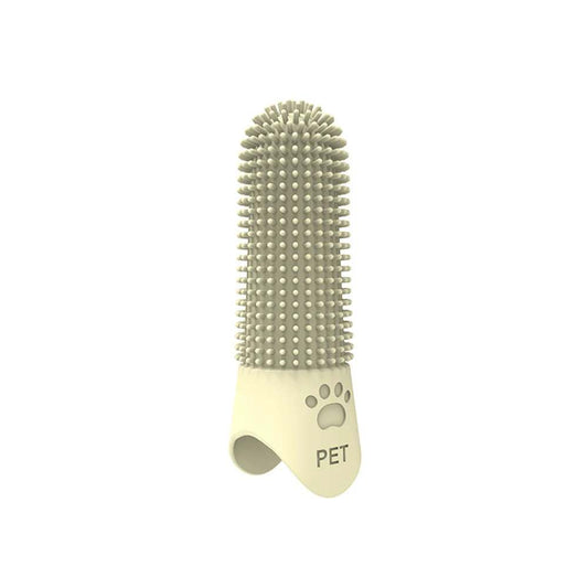 Pet Silicone Teeth Cleaning Fingertips Soft Toothbrush for Cats & Dogs