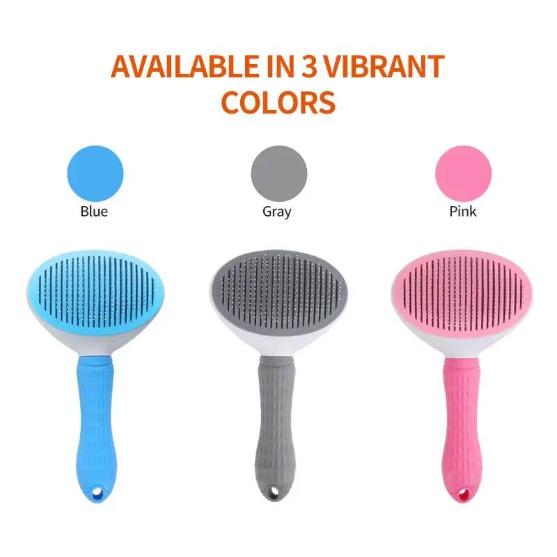 Pet Dog Hair Brush – Stainless Steel Grooming Comb for Pets Hair Brush