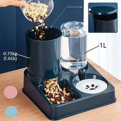 Automatic Cat Feeder – 2 in 1 Food & Water Dispenser for Pets Feeder..