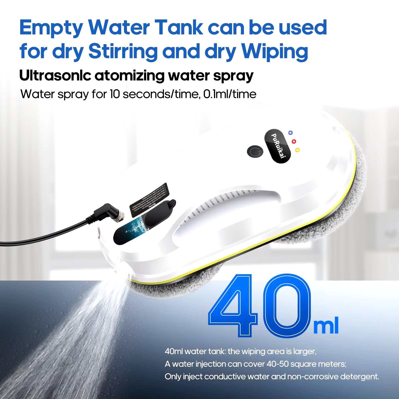 Household Window Automatic Water Spray Robot – Smart Glass Cleaner....