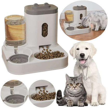 2 in 1 Automatic Pet Feeder – Food & Water Dispenser for Cats & Dogs..