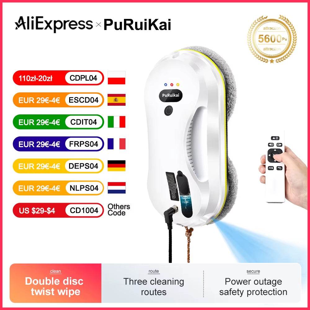 Household Window Automatic Water Spray Robot – Smart Glass Cleaner....