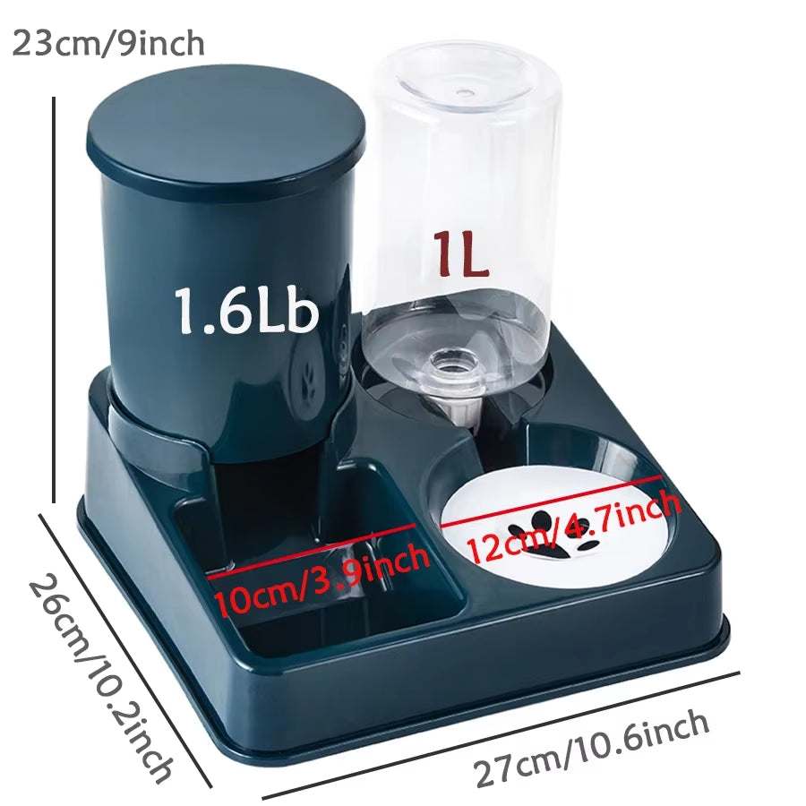 Automatic Cat Feeder – 2 in 1 Food & Water Dispenser for Pets Feeder..