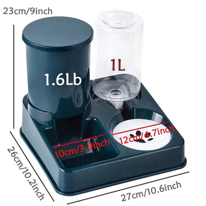 Automatic Cat Feeder – 2 in 1 Food & Water Dispenser for Pets Feeder..