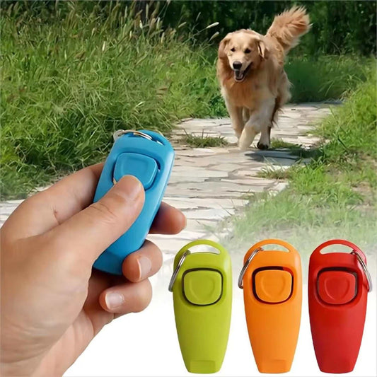 Pet Dog Whistle and Clicker – 2-in-1 Training Aid for Puppies Pet Dog.