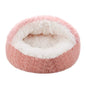 Cat Bed Round Fluffy Cave –Hooded Donut Bed for Indoor Cats & Dogs bed