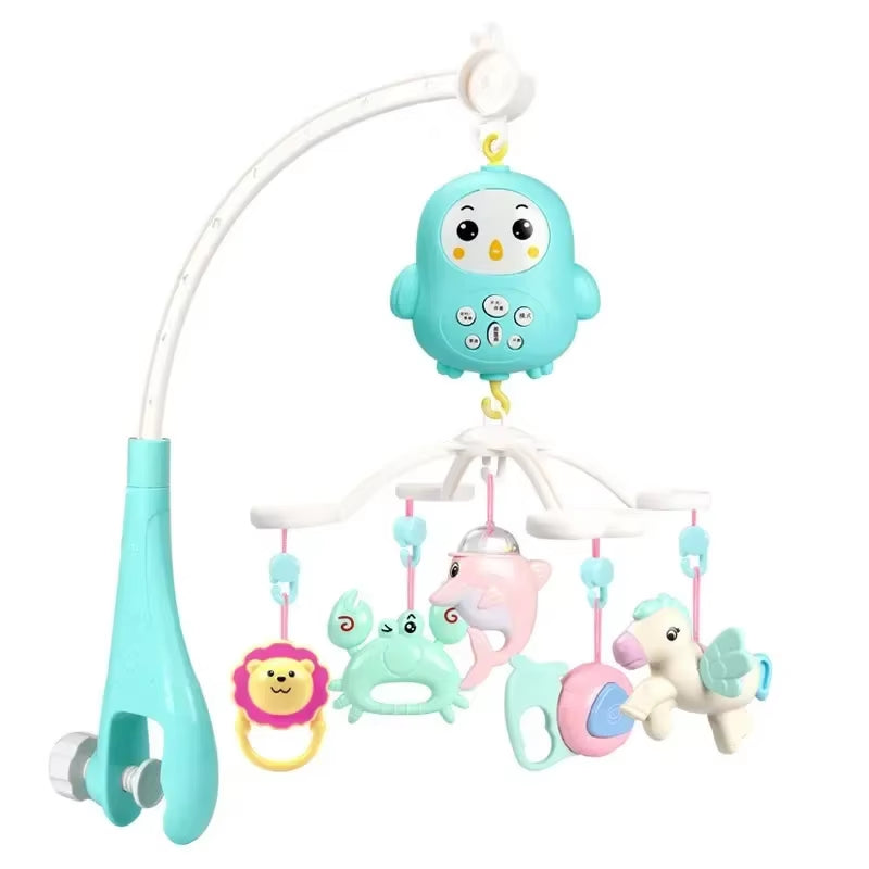 Baby Crib Mobiles Rattles Music Educational Toys Bed Bell Carousel for Cots Infant Baby Toy 0-12 Months for Newborns Toddler Toy