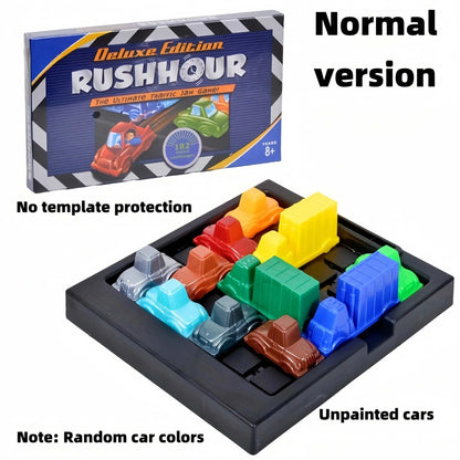 Puzzle Traffic Rush Hour Game – Kids Logic Car Board Brain Teaser Toy.