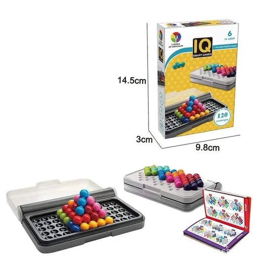 3D Puzzle Board Game – IQ Pyramid Beads Montessori Toy for Kids Puzzle