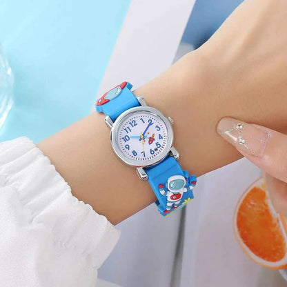 Children’s Cartoon Astronaut Watch – Cute UFO Quartz Watch for Kids...