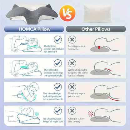 Cervical Memory Foam Pillow – Orthopedic Neck & Shoulder Support Foam.